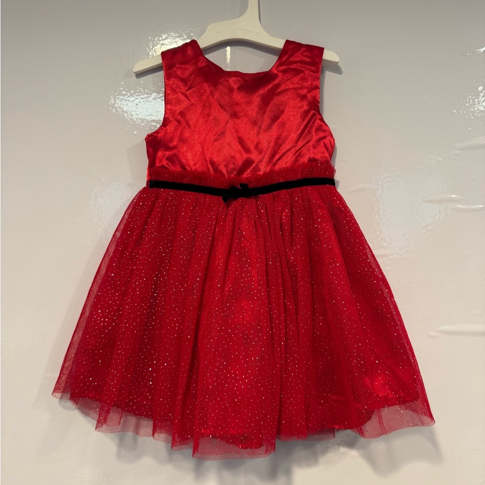 Red sparkler Christmas dress‎